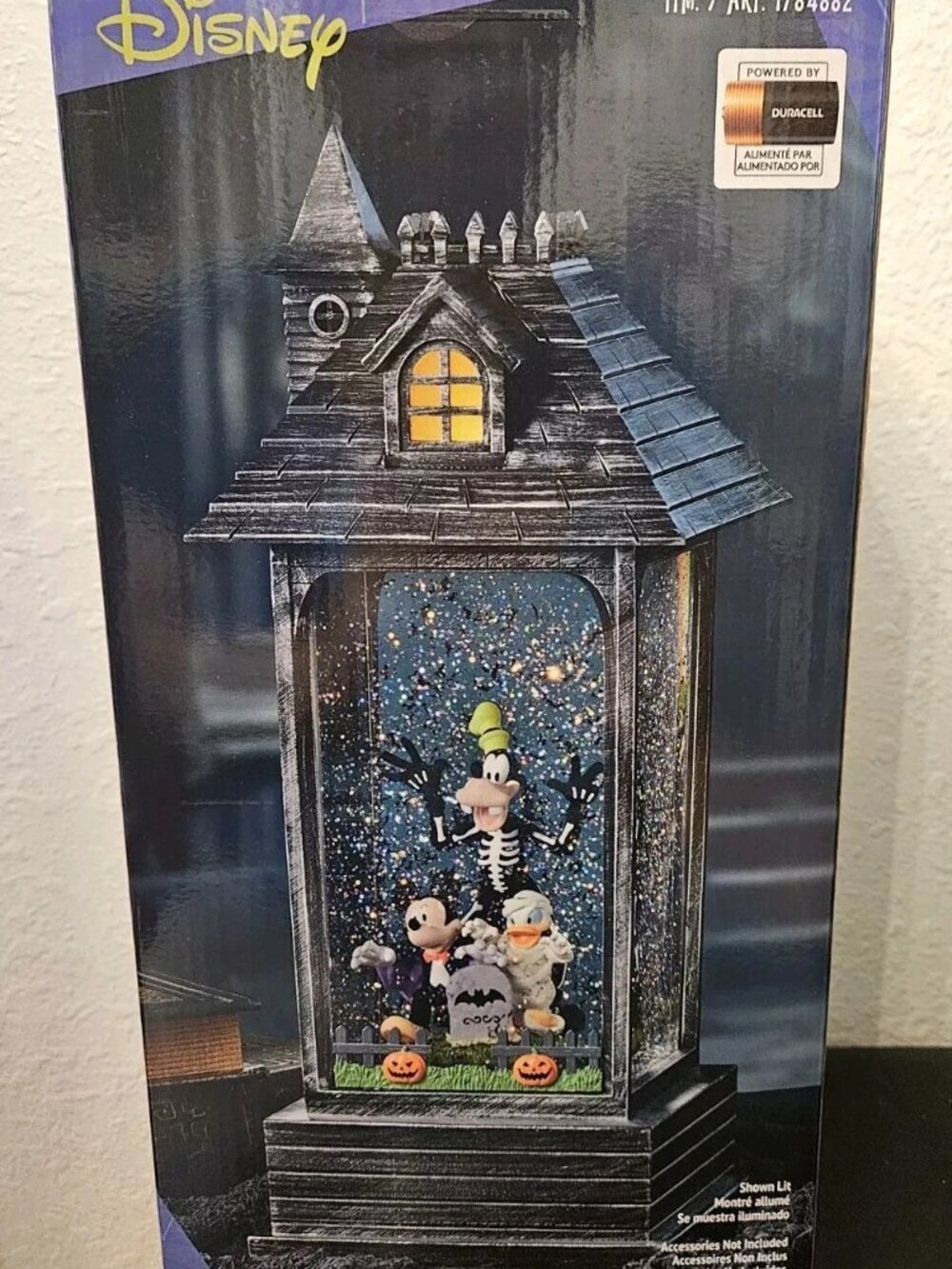 Disney Halloween Swirling Glitter Lantern with Lights & Music